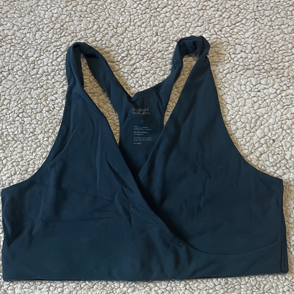 Girlfriend Collective Black Sports Bra